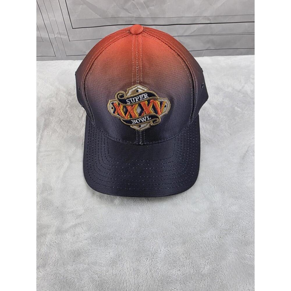VTG Puma Hat 35th Super Bowl  ‘01 Cap Adult One Size Ombre Red Football Florida